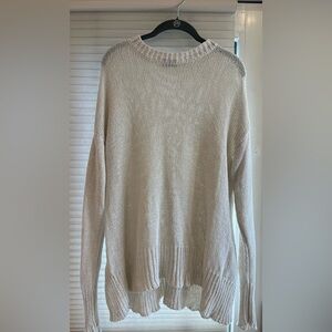Show Me Your Mumu Anya Knit White Sweater | Size XS
